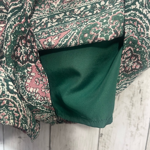 JACK by BB Dakota Cross Front Ruffle Cap Sleeve Romper Small - Picture 4 of 8